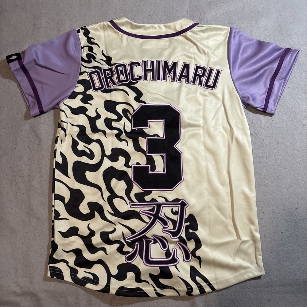 Naruto Orochimaru Baseball Jersey ‎ Nandesuka Size Small Anime